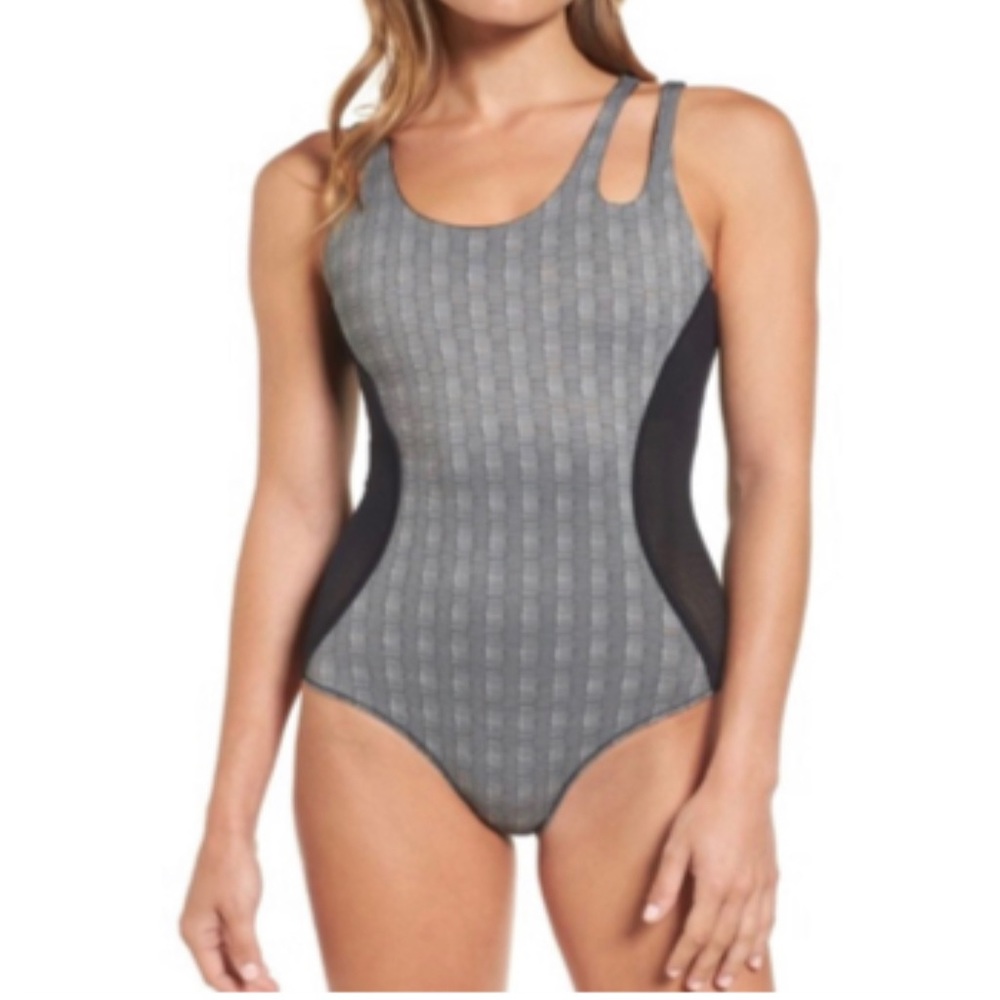 Ivy Park Asymmetrical Bathing Suit Bodysuit Swimwear Womens Medium